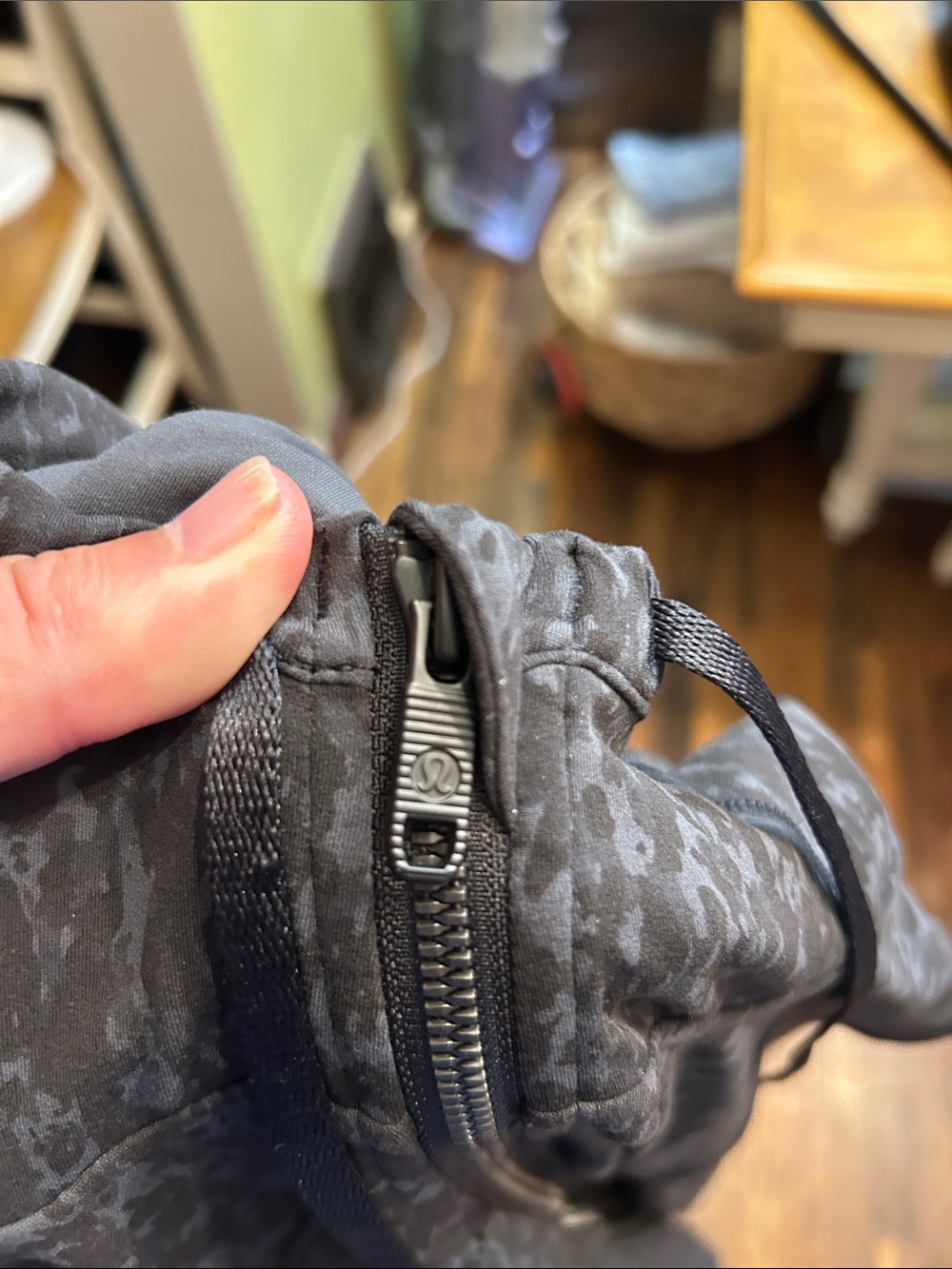 lululemon athletica Black Patterned Hooded Utility Jacket - Picture 7 of 10